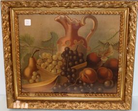 Fruit Print in Carved Gold Frame