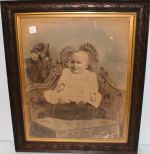 Early Picture of Baby in Chair