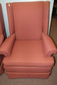 Mauve Upholstered Arm Chair