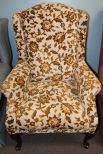 Mahogany Queen Anne Upholstered Chair