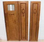 Two Stripped Walnut Doors