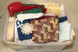 Box Lot of Linens