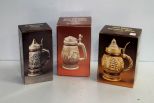 Three Avon Collector Steins in Boxes