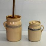 Two Crock Butter Churns