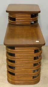 Bamboo Two Tier Side Table
