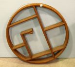 Round Bamboo Wall Shelf