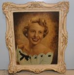 Oil Painting of Lady Signed Hawkins '52