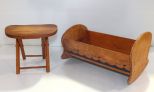 Nevco Stool & Doll Cradle