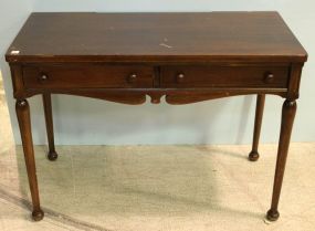 Contemporary Mahogany Filled Desk 