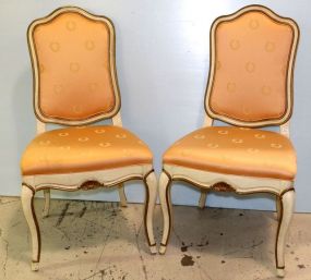 Pair Contemporary French Provincial Side Chairs