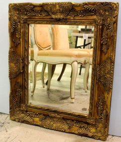 Gold Beveled Glass Mirror