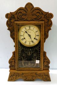 Colonial Oak Kitchen Clock