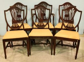 Set of Six Mahogany Shield Back Chairs