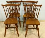 Four Maple Windsor Style Chairs
