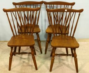 Four Maple Windsor Style Chairs