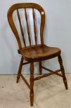 Small Stenciled Windsor Style Side Chair