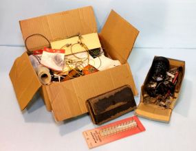 Box of Universal Weights, Wire & Train Parts