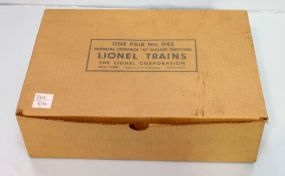 Lionel Train No. 042 Gauge Switches Empty Box
