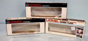 Three Lionel Empty Train Boxes