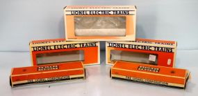 Five Empty Lionel Train Boxes 