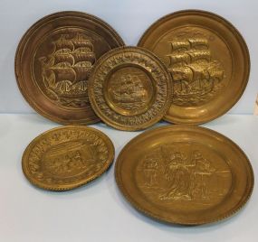 Two Sets of Brass Plaques