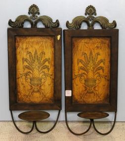 Pair Candle Wall Sconces