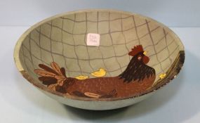 Rooster Painted Bowl
