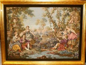 Large Tapestry in Gold Frame
