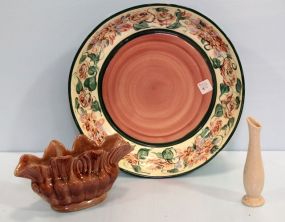 Hand Painted Pam Sharp Bowl & California Pottery Pot