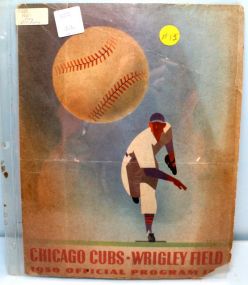 1950 Chicago Cubs Program