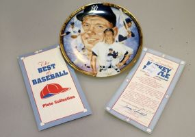 Mickey Mantle Collectible Plate