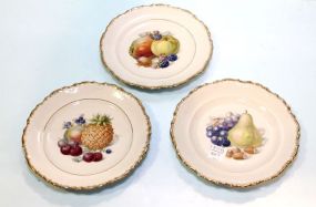 Set of Three Bavarian Fruit Plates