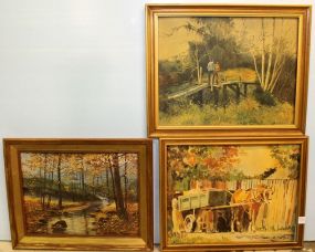 Three Signed Prints of Southern Scenes