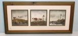 Three Lighthouse Framed Pictures