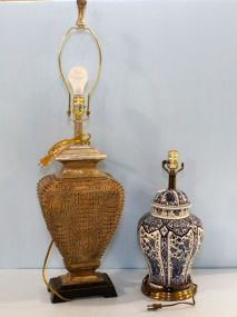 Blue and White Porcelain Lamp & Decorative Table Lamp