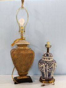 Blue and White Porcelain Lamp & Decorative Table Lamp