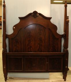 Mahogany Carved Queen Poster Bed