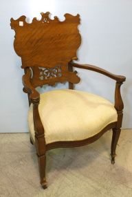 Satinwood Arm Chair