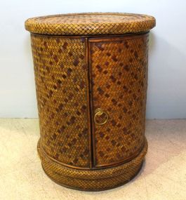 Rattan Round Side Table