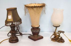 Three Small Decorative Lamps