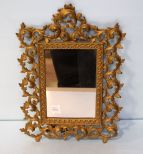 Ornate Metal Painted Gold Mirror
