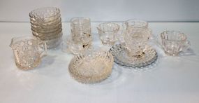 Depression Glass Cups, Bowls, and Dishes