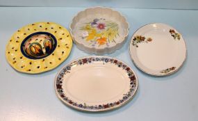 Platter, Egg Dish, and Soufle DIsh