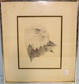 Signed Decorative Art of Eagle
