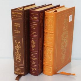 Group of Three Leatherette Books