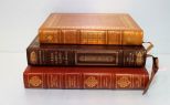 Group of Three Leatherette Books