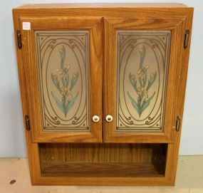 Oak Two Door Hanging Cabinet