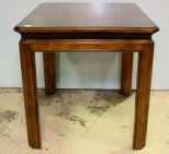 Mahogany Banded Inlaid Side Table