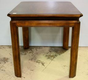 Mahogany Banded Inlaid Side Table