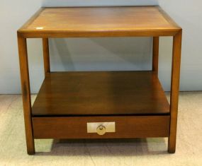 Square Baker Furniture Side Table with One Drawer